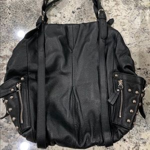 Hype black leather handbag